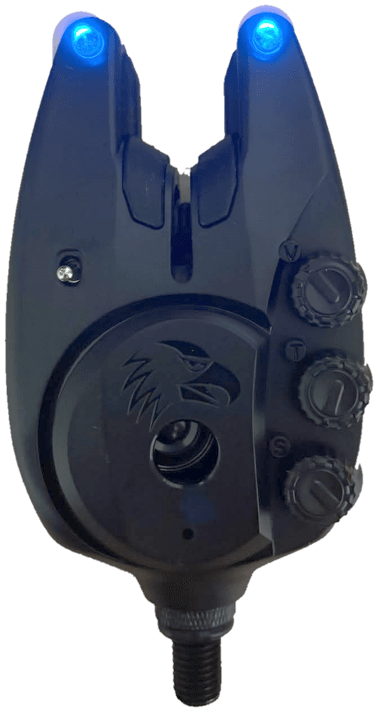 Alarma CarperBlack RX con el LED en azul