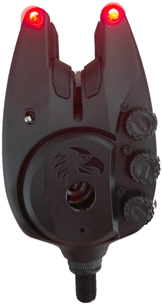 Alarma CarperBlack RX con el LED en rojo