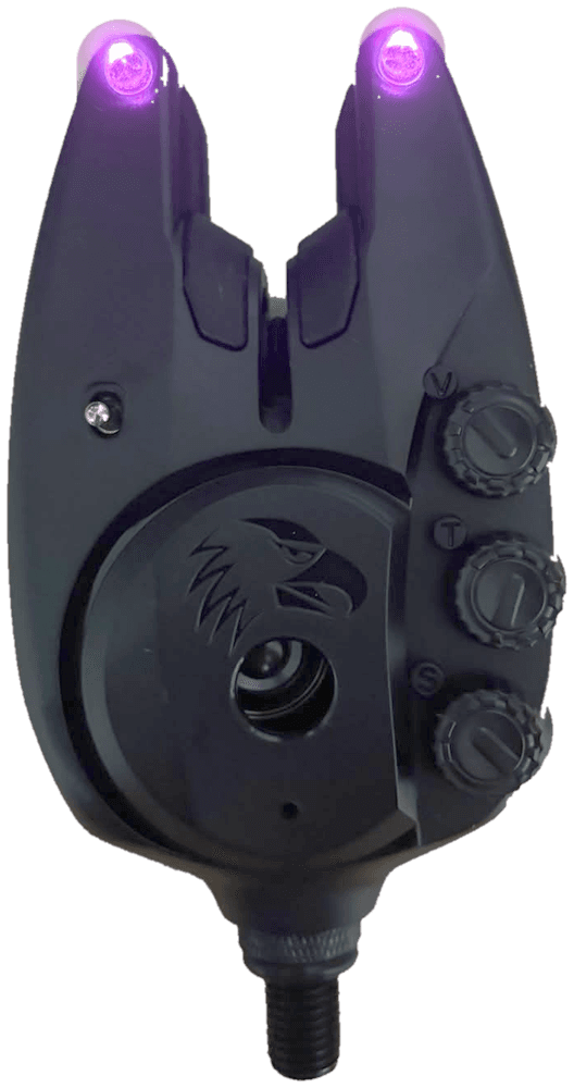 Alarma CarperBlack RX con el LED en rosa
